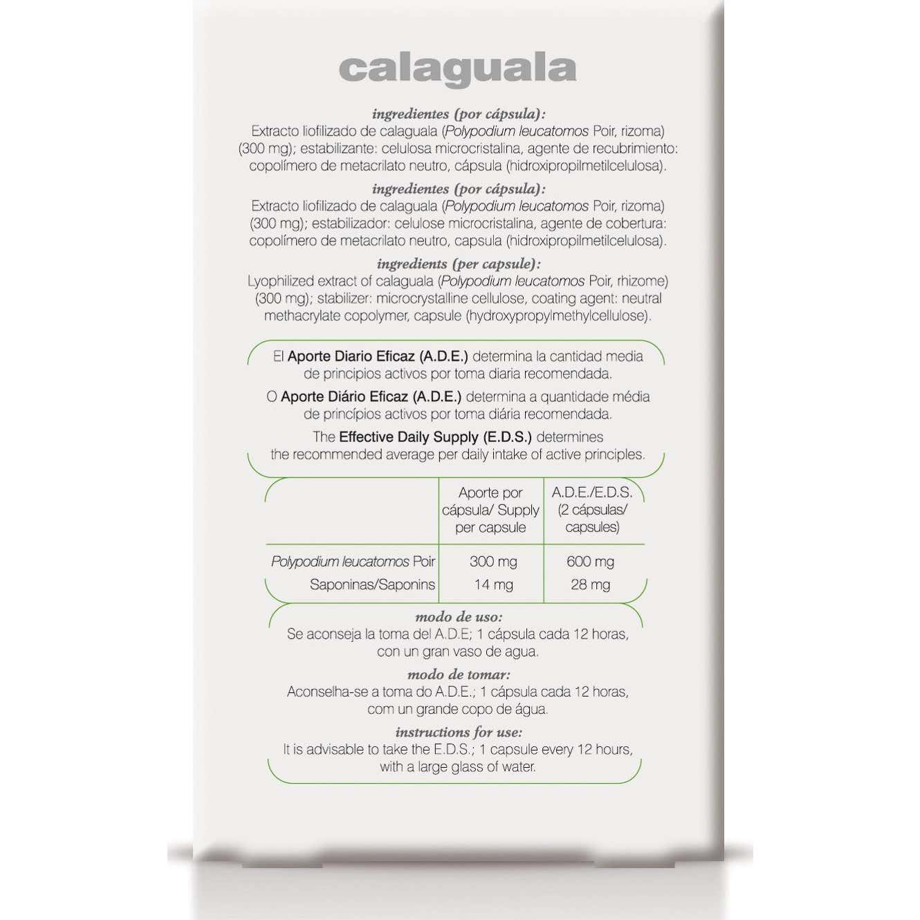 Calaguala 30 Caps Xxi Soria Natural