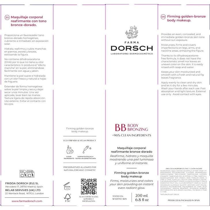 Farma Dorsch Body Brozing Maquillaje Corporal 200ml