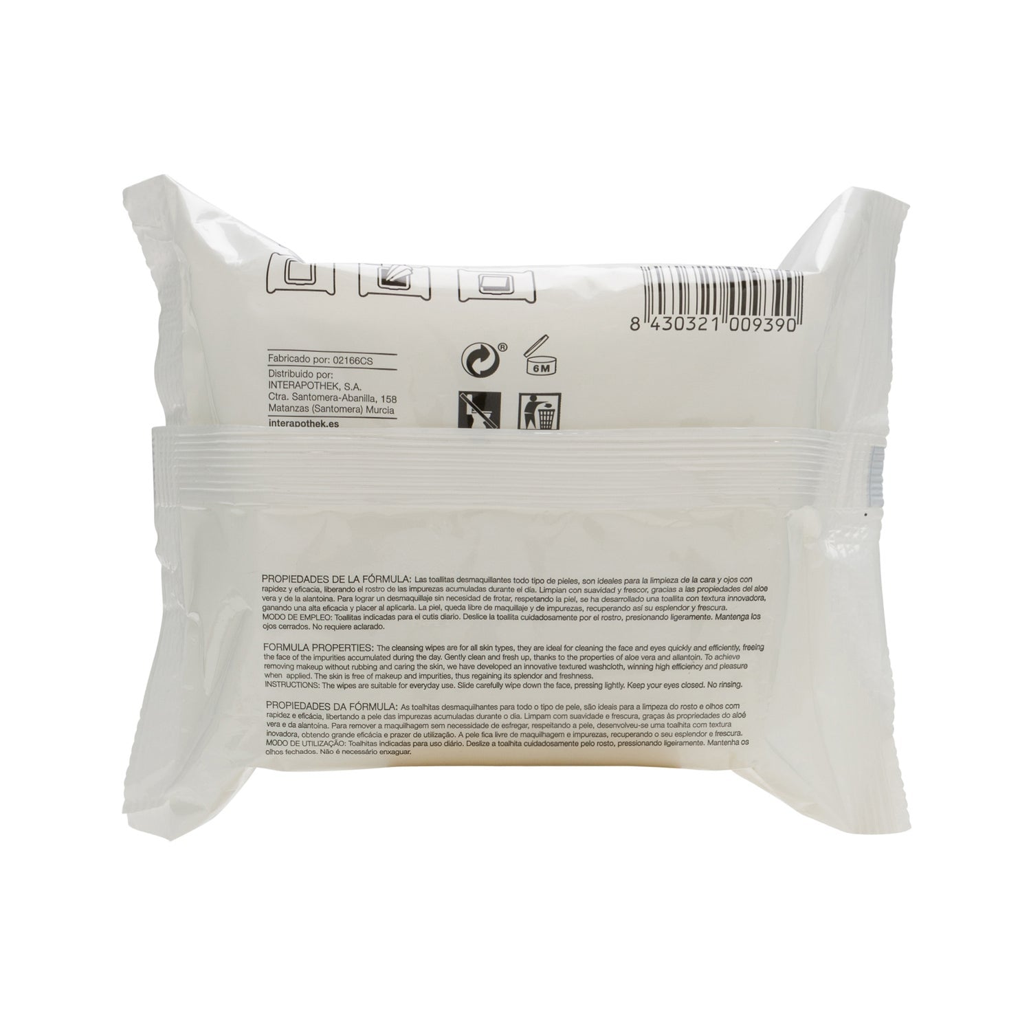 Interapothek toallitas desmaquillantes 3 en 1 24uds