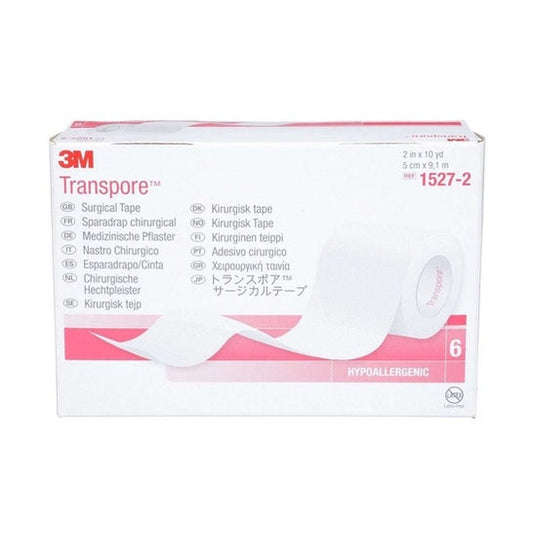 Transpore Rollo de Venda Transparente 25mmx5m