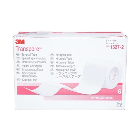Transpore Rollo de Venda Transparente 25mmx5m