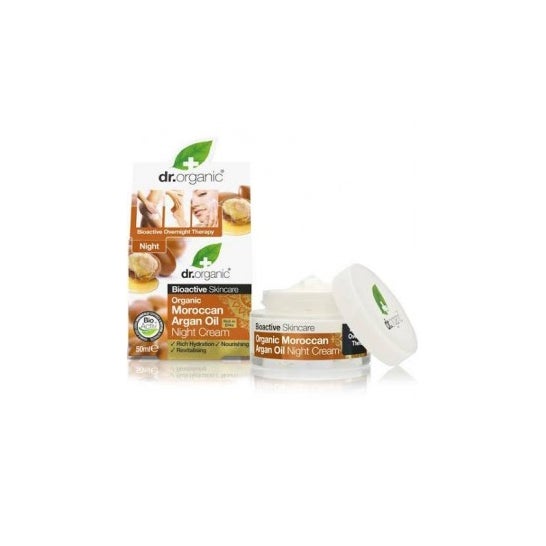 Dr.Organic Crema de Noche Aceite de Argán Marroquí 50 ml