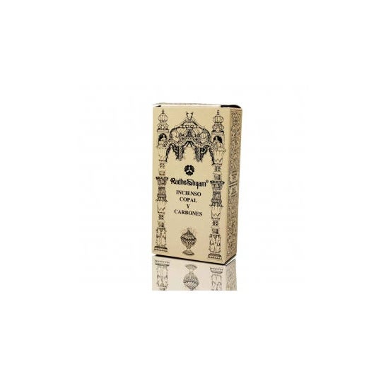 Radhe Shyam Incienso Copal y Carbones 100g