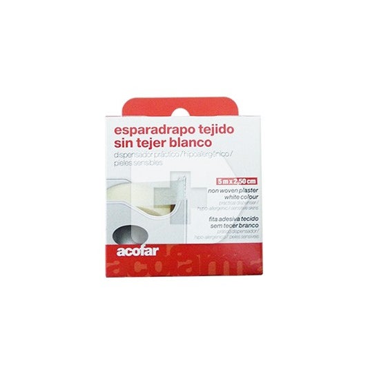 Acofar Esparadrapo Tejido Sin Tejer Blanco 5 X1,5 cm 1 ud