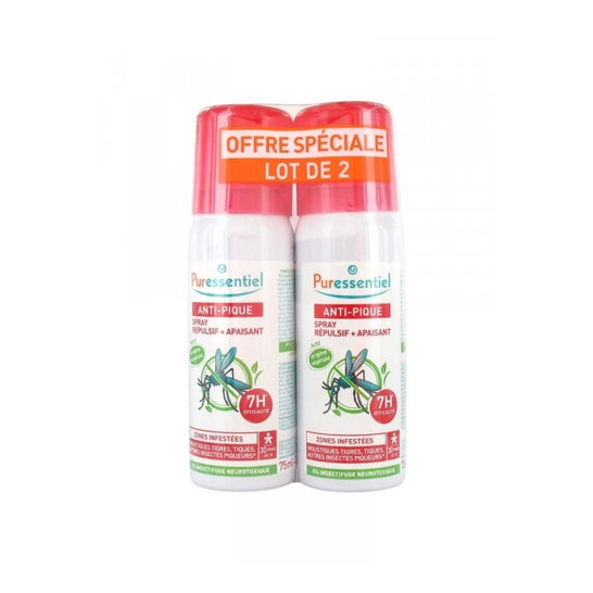 Puressentiel Spray Antipicaduras Repelente y Calmante 2x75ml