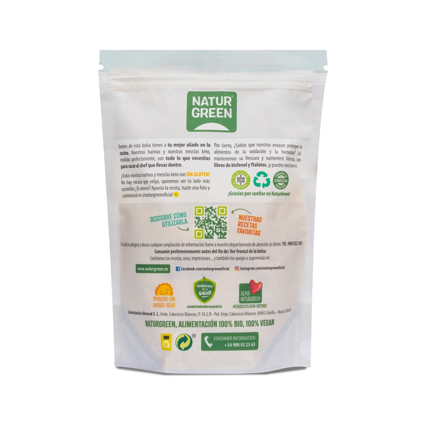 Naturgreen Harina de Almendra Bio 300g