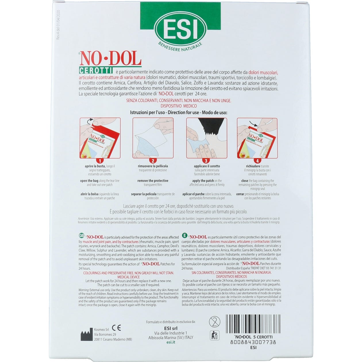 ESI No Dol 5 parches