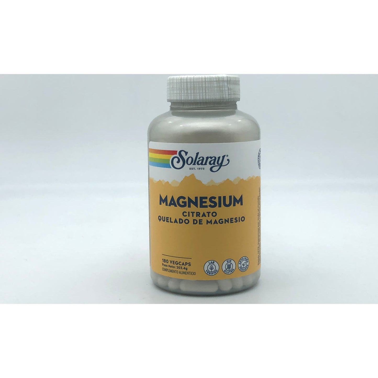 Solaray Magnesium Citrato Quelado de Magnesio 180caps