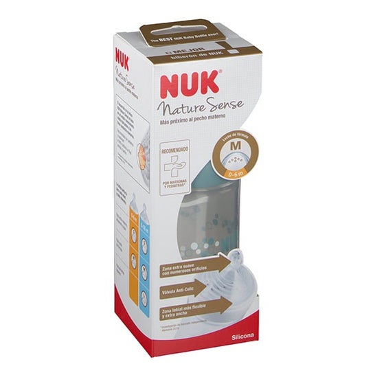 Nuk Nature Sense Biberón 260ml Silicona 0-6 M