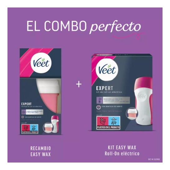 Veet Easy Wax Recarga Roll-on Eléctrico 50ml