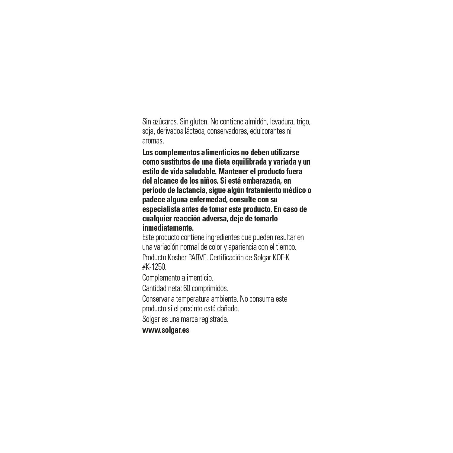 Solgar L-Carnitina 500mg 60comp