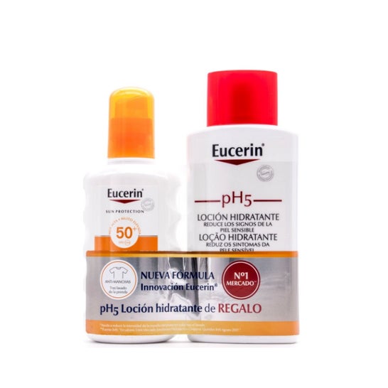 Eucerin Sun Spray Sensitive Protect SPF50+ 200ml + Loción Ph5 Skin-protection 200ml