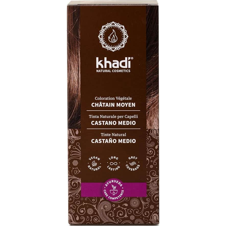 Khadi Tinte Castaño Medio 100% Vegetal 100g