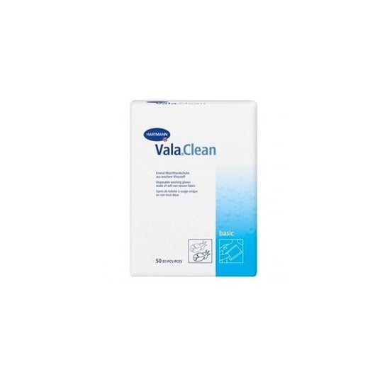 Vala Clean Guantes Desechables Limpieza Corporal 50 unidades