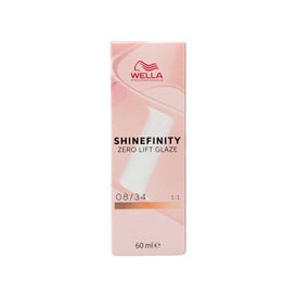 Wella Shinefinity Tinte Zero Lift Glaze Color 08/34 90ml
