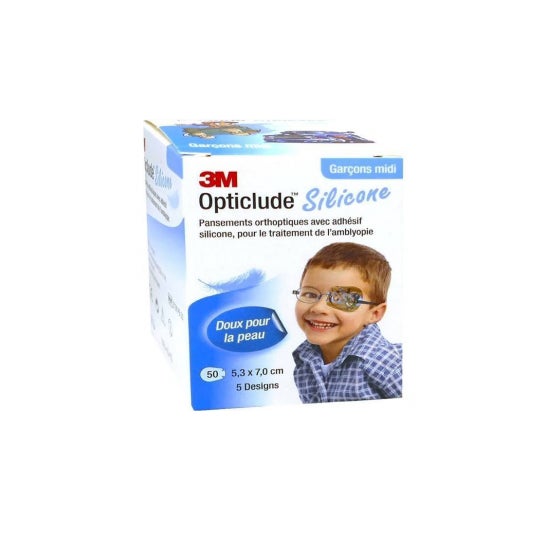3M Opticlude Design Boy Mid 5.3Cmx7Cm 50uds