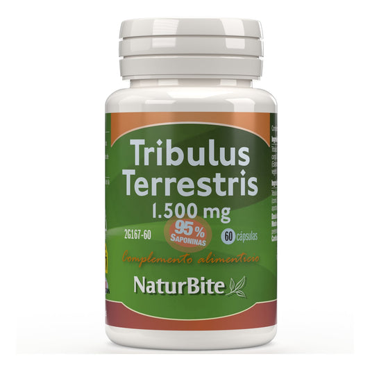 NaturBite Tribulus Terrestris 500mg 95% saponinas 60caps