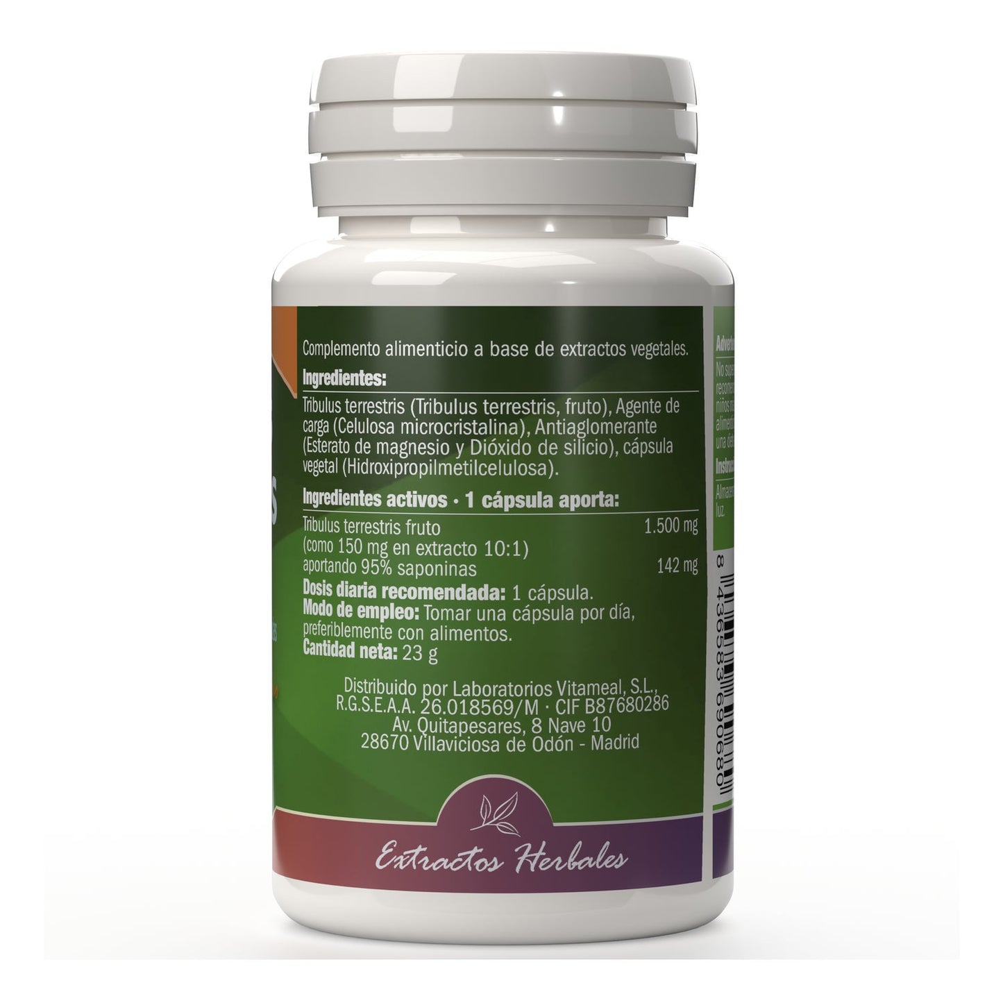 NaturBite Tribulus Terrestris 500mg 95% saponinas 60caps