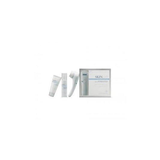 Skinlab tratamiento intensivo exfoliante hidratante facial aplicador + exfoliante 60ml + crema hidratante 50ml