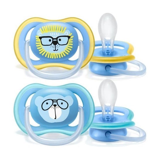 Avent Pack Chupetes Ultra Air Oso Azul +18 M 2 uds