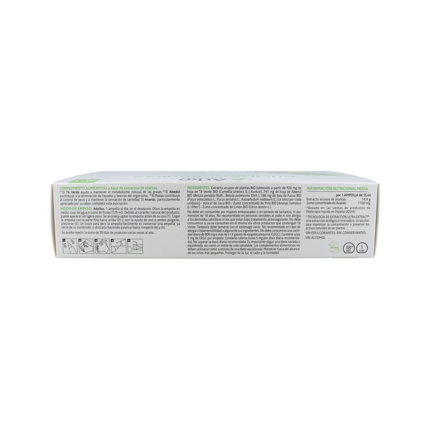 Arkopharma Arkofluido Quemagrasas Ultraconcentrado 20 ampollas