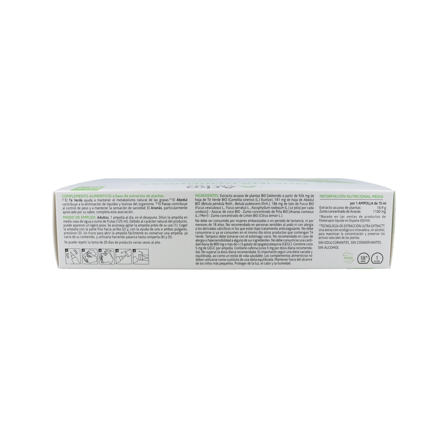Arkopharma Arkofluido Quemagrasas Ultraconcentrado 20 ampollas