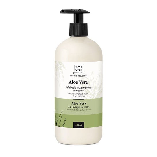 Soivre Gel Ducha y Champú Aloe Vera 500 ml