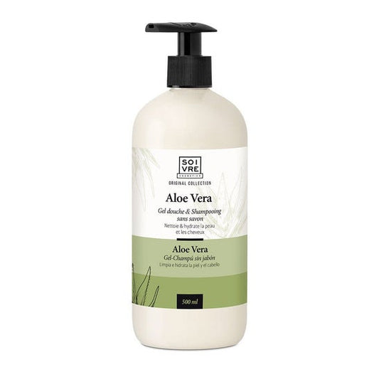 Soivre Gel Ducha y Champú Aloe Vera 500 ml