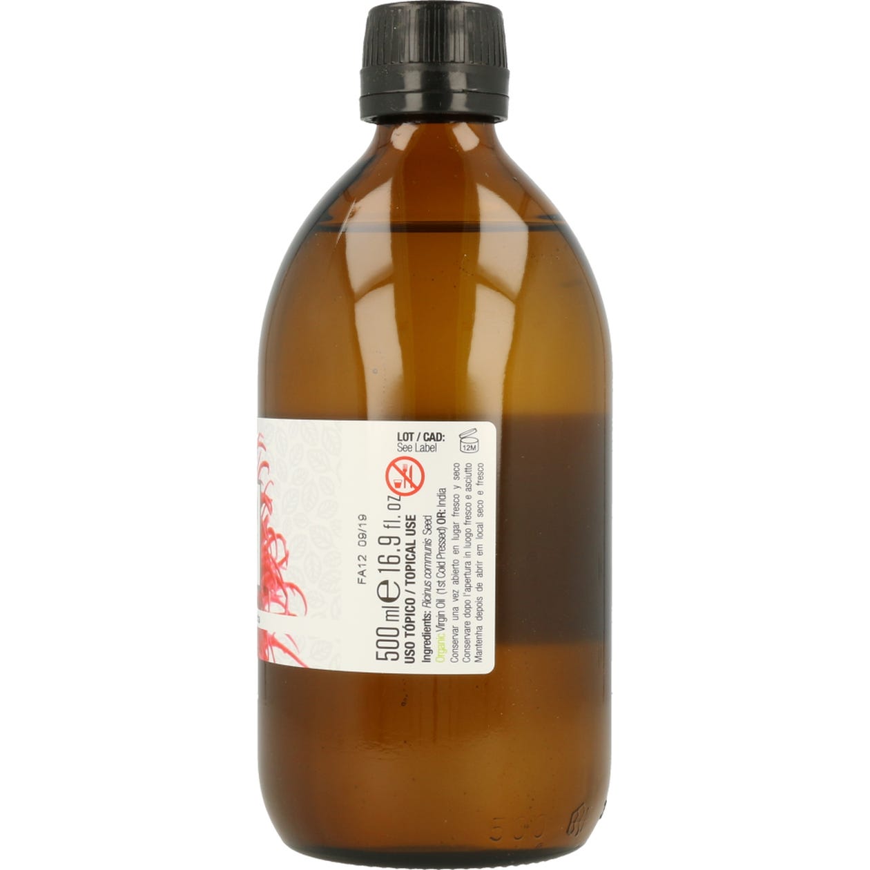 Terpenic Aceite Vegetal Virgen Ricino Bio 500ml