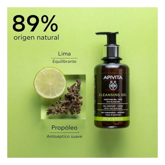 Apivita Gel Limpiador Piel Grasa 200ml
