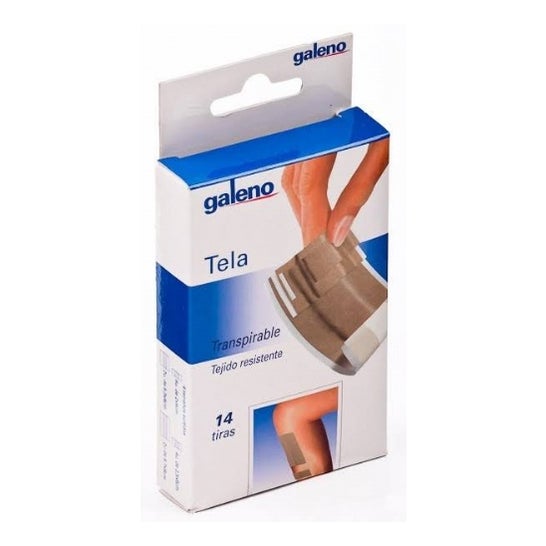 Galeno Apósitos Adhesivo Tela Color Piel 4 Tamaños 14uds