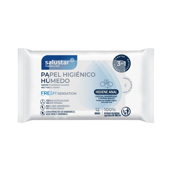 Salustar Toallitas Higiene Anal Hemorroides 12uds