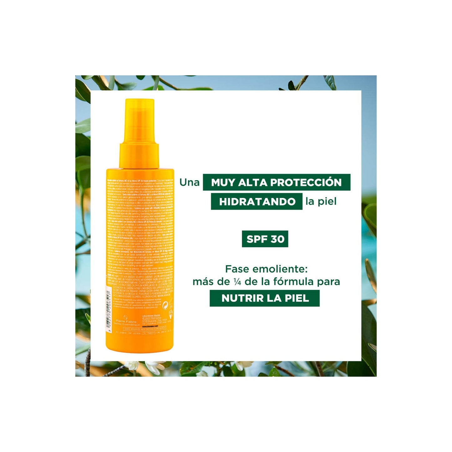 Klorane Spray Solar Sublime SPF30 200ml