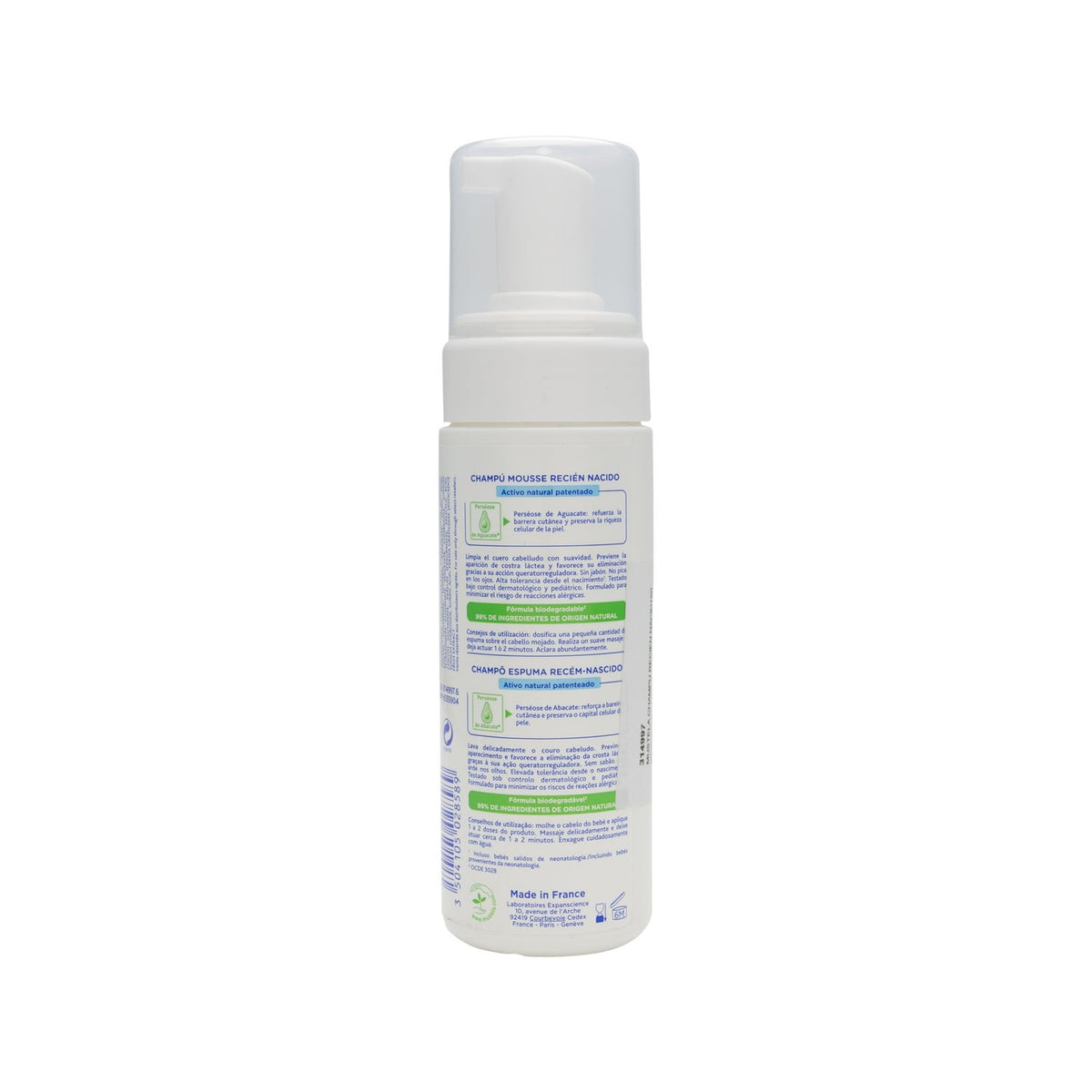 Mustela Champú Mousse Recién Nacido 150 ml