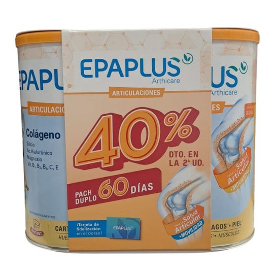 EpaPlus Arthicare Mantenimiento Colágeno + Silicio + Ácido Hialurónico + Magnesio Limón 2x334g