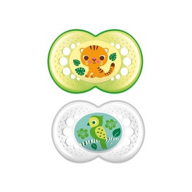 Mam Baby Chupete Silicona Original + 6 M Verde 2uds