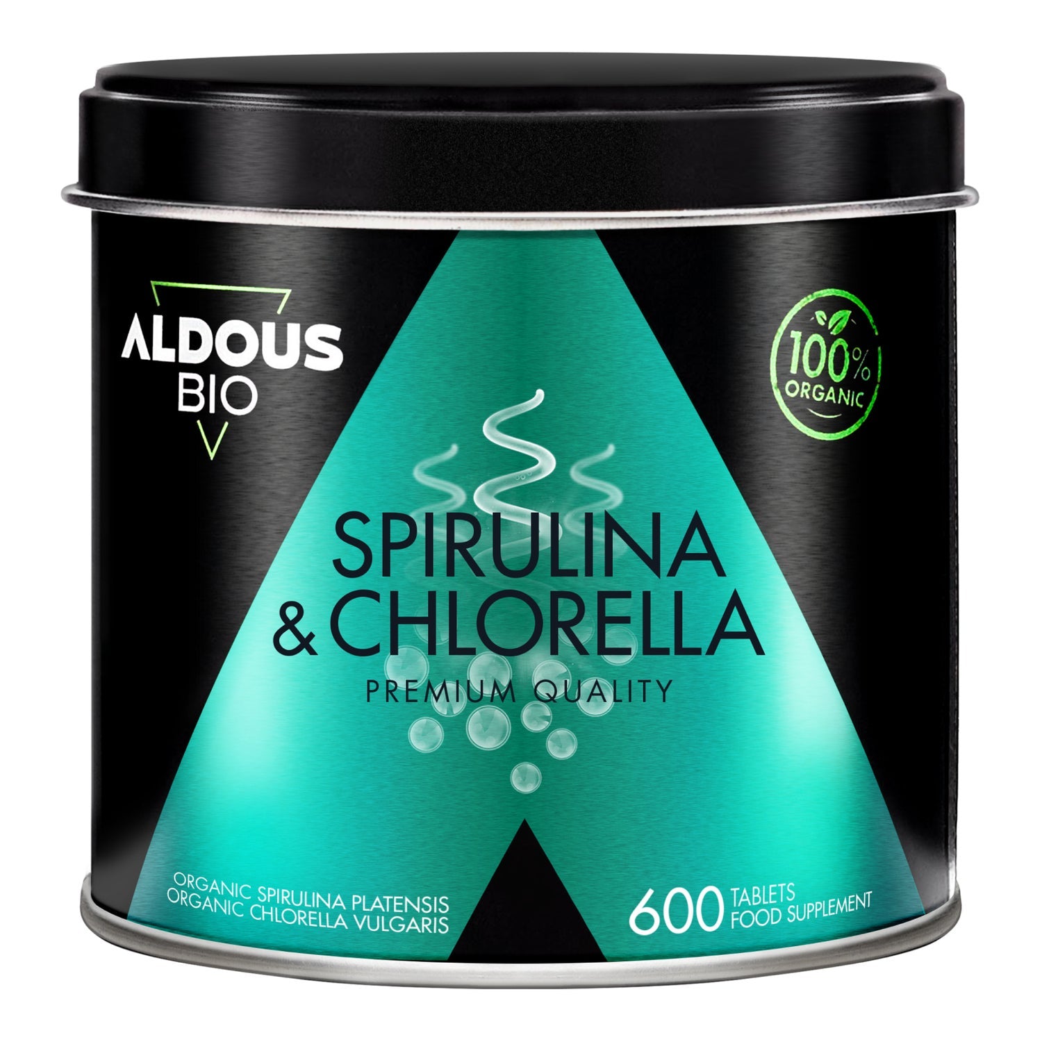 Aldous Bio Espirulina y Chlorella 600 comp