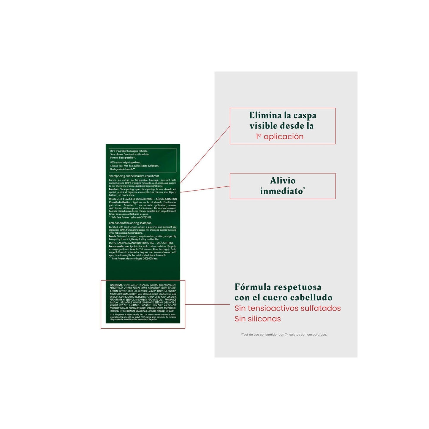 René Furterer Neopur Champú Equilibrante Anticaspa Caspa Grasa 150ml