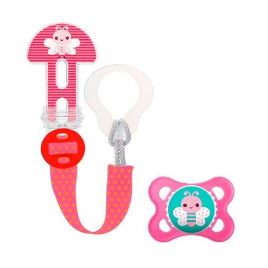 MAM Broche Chupete y Chupete Silicona Clip It! & Ori Mariposa 1 ud