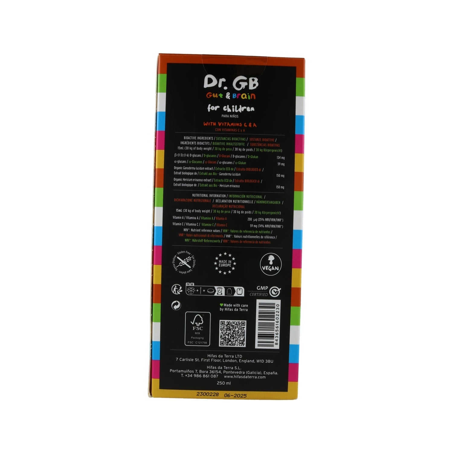 Hifas da Terra Dr. GB Jarabe Infantil Vegano 250ml
