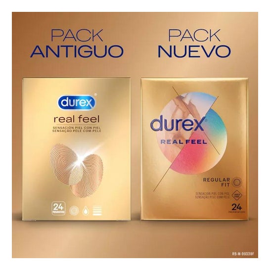 Durex Real Feel Preservativos 24uds