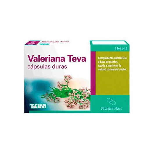 Valeriana Teva 60 capsulas Duras