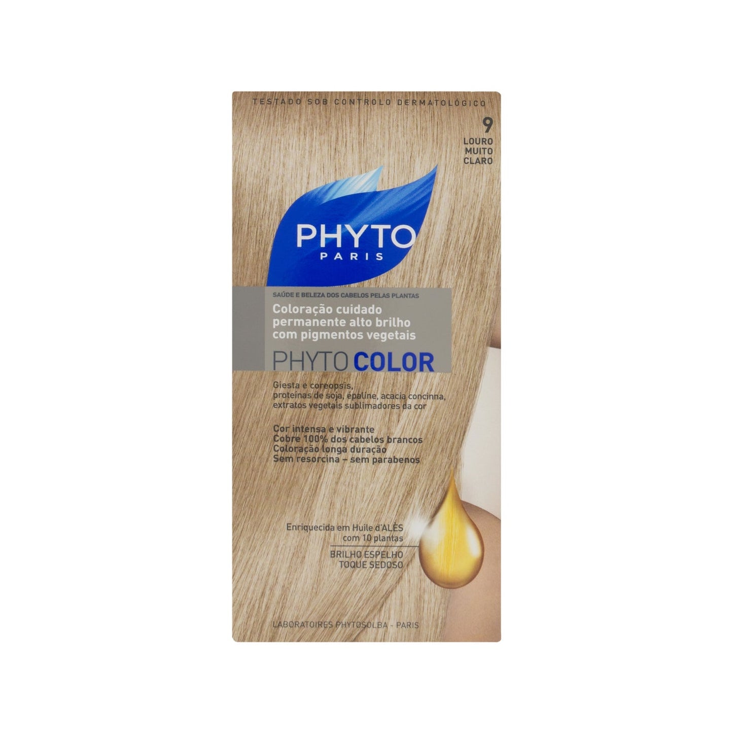 Phyto tinte color 9 rubio muy claro 1ud
