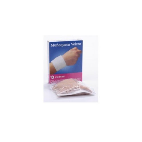 Medilast muñequera velcro blanca T-M 1 ud