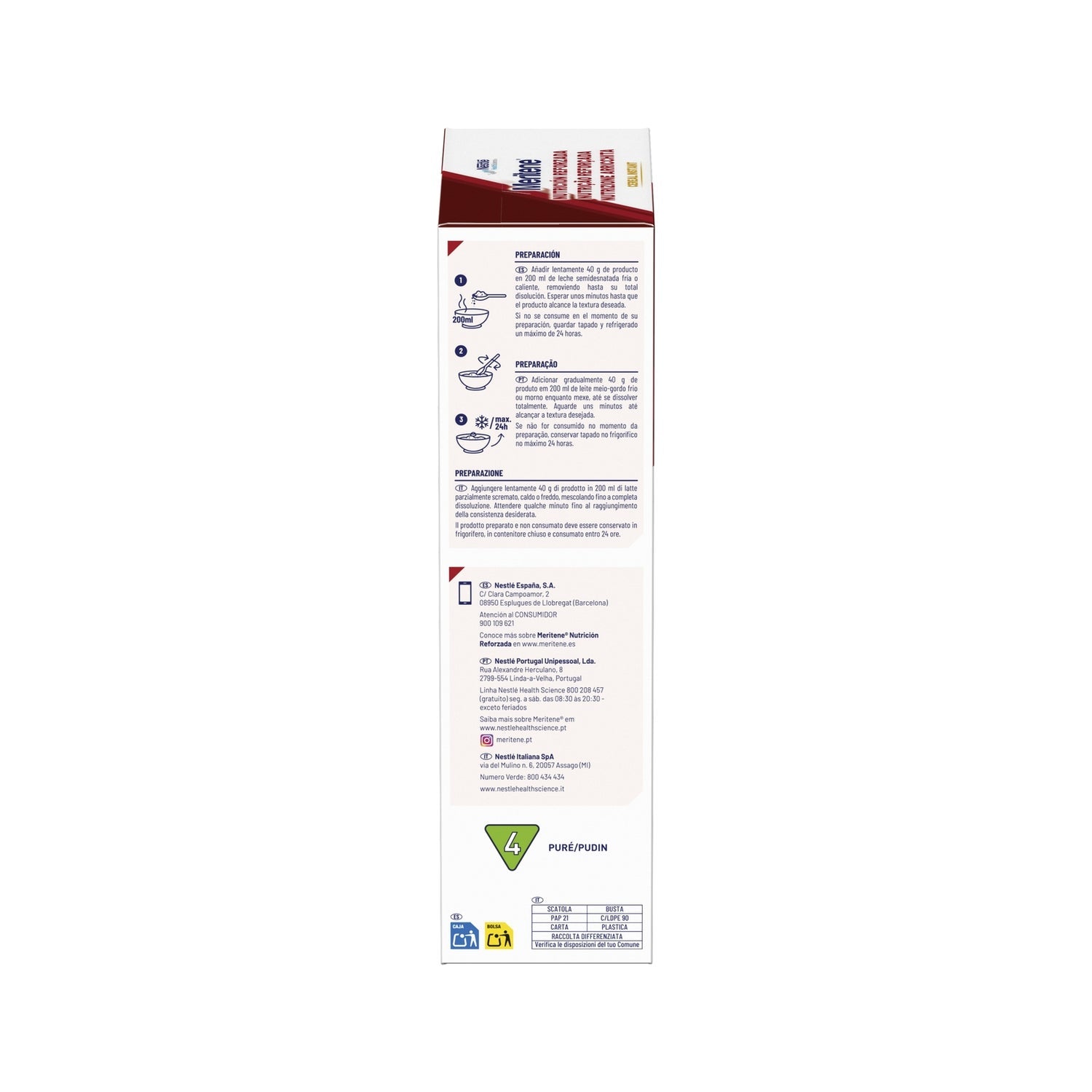 Meritene Nutrición Reforzada Cereal Instant Multifrutas 600g