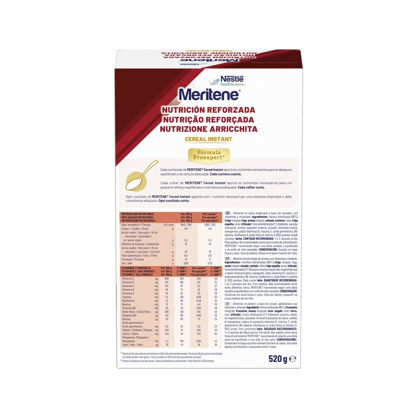 Meritene Nutrición Reforzada Cereal Instant Multifrutas 600g