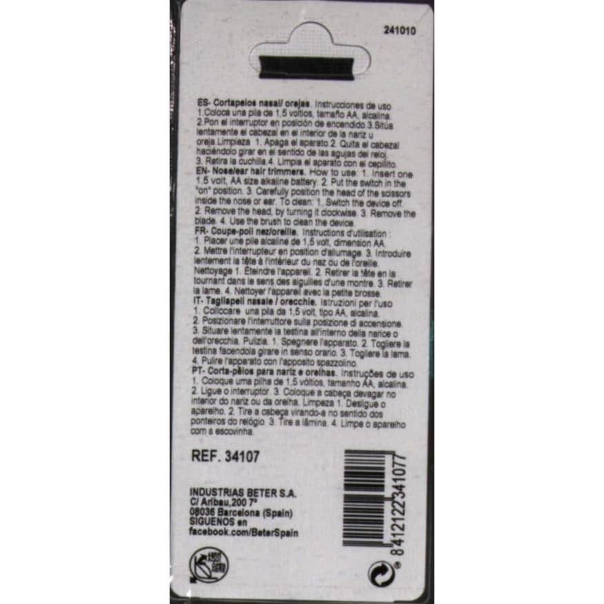 Beter Maquinilla cortapelos nasal/orejas Básica