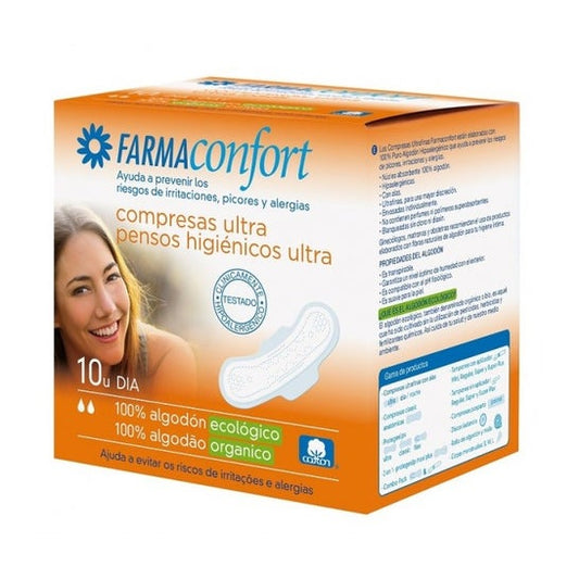 Farmaconfort Compresas de Día 100% Algodón 10uds