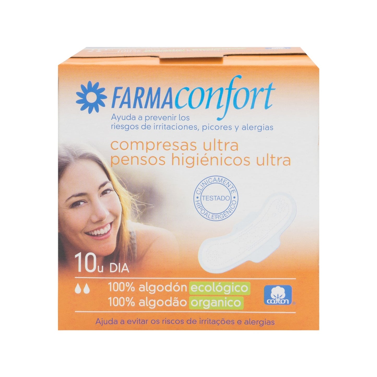 Farmaconfort Compresas de Día 100% Algodón 10uds