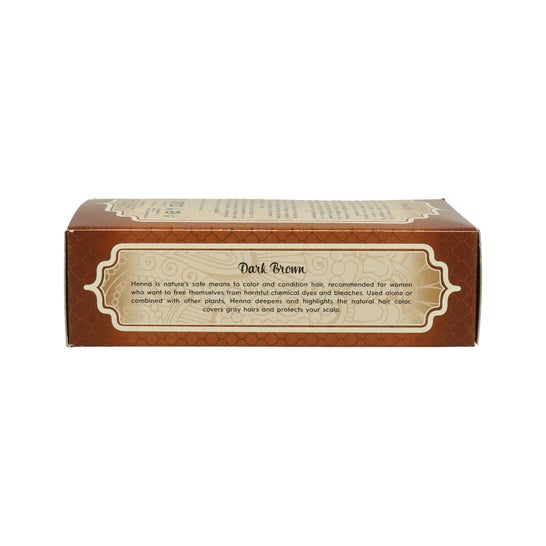 Radhe Shyam Henna Castaño Oscuro Prof Polvo 100gr